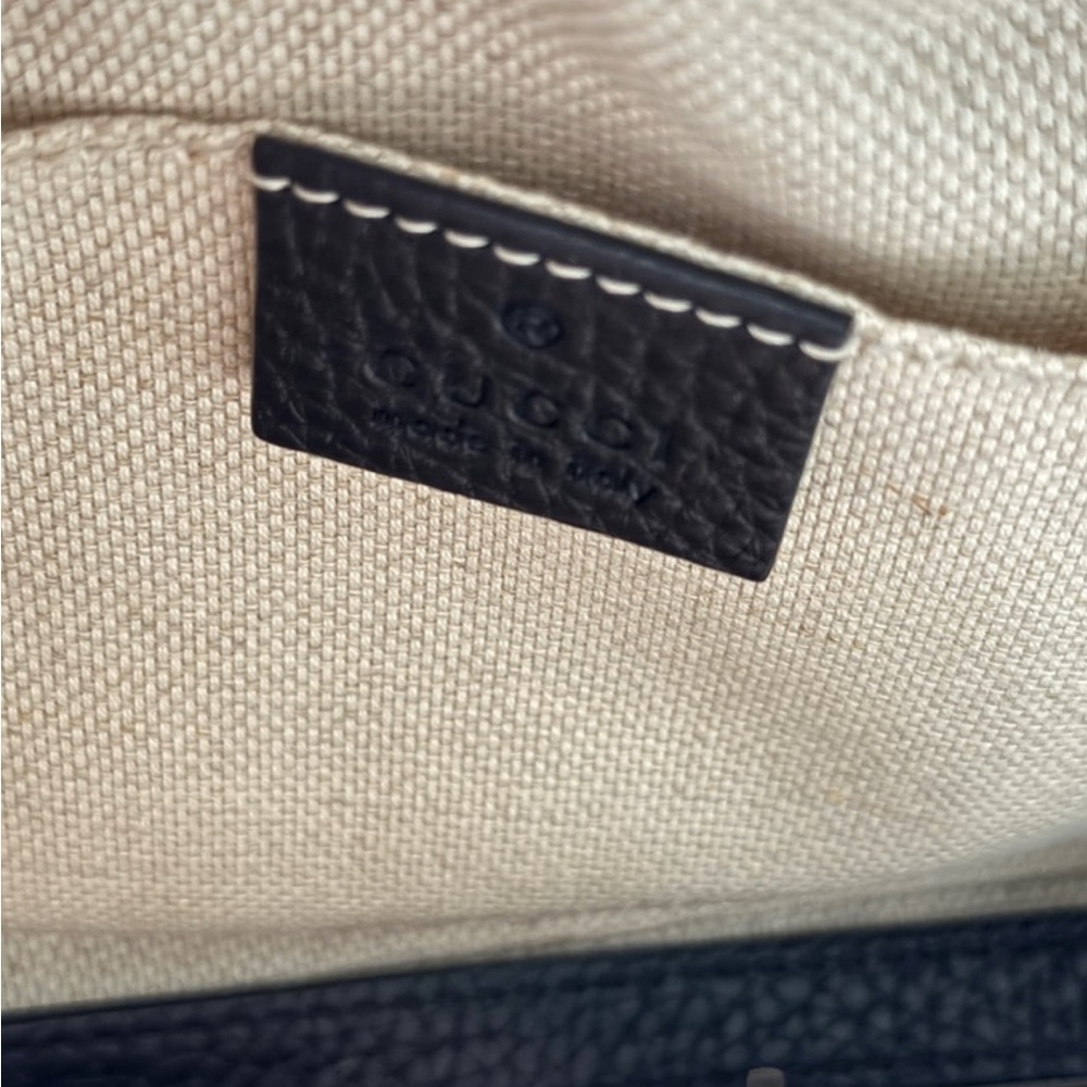 Gucci✨Soho Disco Black Pebbled Leather Crossbody Bag Purse Retail $1490 - Picture 10 of 11